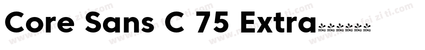 Core Sans C 75 Extra字体转换
